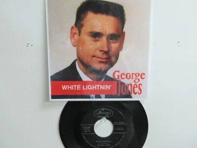💥 ' GEORGE JONES ' HIT 45 +PICTURE  [WHITE LIGHTNING]  * 1959 ! 💥 Foto 1 de 4