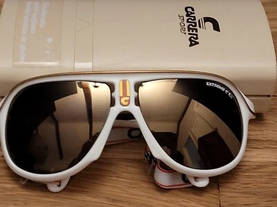 Gafas Espejadas Doble Gradiente Blanco Carrera 5544 70 Vintage Años 80 Raras Foto 1 de 4