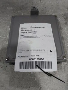 Used Engine Control Module (ECM) fits: 2002 Honda Accord Electronic Control Modu - Picture 1 of 6