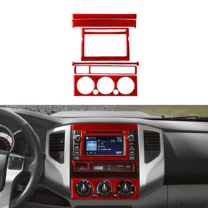 For Toyota Tacoma 2012-2015 Red 6Pcs Central Control Type-B Trim Cover Decor - Picture 1 of 12
