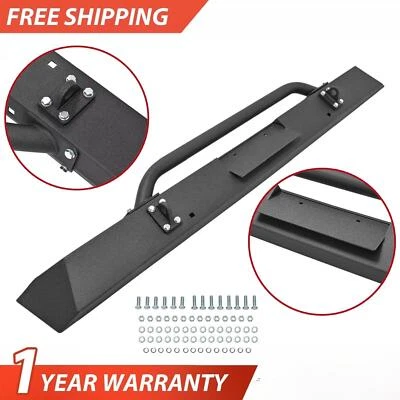 Parachoques delantero de alta resistencia de acero negro para Ford Bronco 1978-1979 y serie F 67-77 Foto 1 de 4