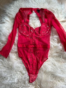 victoria secret pink lace teddy 34b - Picture 1 of 6