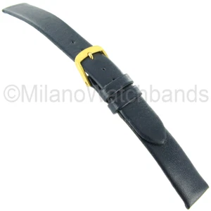 11mm Speidel Navy Unstitched Genuine Calfskin Ladies Watch Band Regular Mexico - Picture 1 of 2
