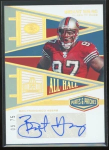 2023 Panini Plates & Patches All Hall Auto #AH-BY Bryant Young #09/75 - Picture 1 of 2