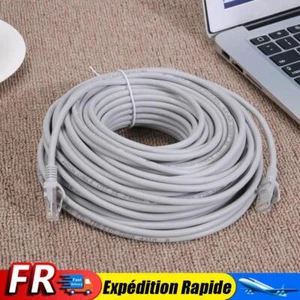 Câble Ethernet Câble d\'ordinateur de routeur de 100 pieds pour ordinateur de ro - Photo 1/8