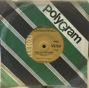 EURYTHMICS Love Is A Stranger Rare Oz 7” Misprint - Picture 1 of 2