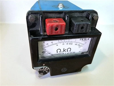 Megohmímetro vintage AEMC C #120.100, probador de manivela, radioaficionado vintage Foto 1 de 4