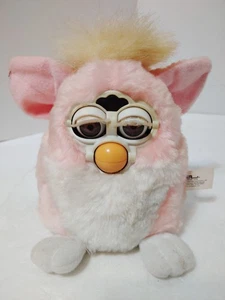 Furby Baby Peachy Pink Yellow White Tiger Electronics 1999 TESTED Working - Picture 1 of 13