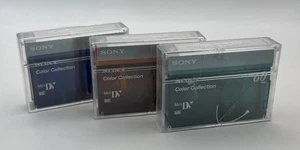 3x Sony DV 60 min LP 90 Mini DV Nastri Collezione Colori - NUOVO SIGILLATO - Foto 1 di 5