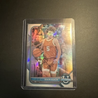 2021-22 Bowman University - Devin Askew #25 Refractor (RC) - Image 1 of 2