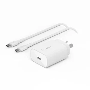 Belkin BoostCharge 25W USB-C Cubic Wall Charger + USB-C to USB-C Cable (1M) - Picture 1 of 1