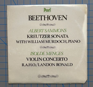 Beethoven Violin Sonata 1982 UK LP Albert Sammons Isolde Menges Sealed - Imagen 1 de 2
