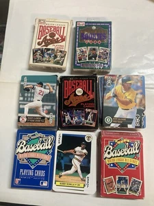 5 Diff 1990-1993 bicycle baseball playing card sets aces All Stars 2 Sealed - Picture 1 of 5