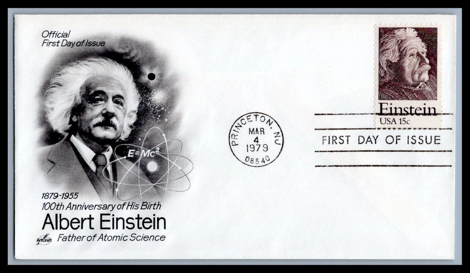 US FDC # 1774 15c Albert Einstein  ArtCraft  1979, 9d708 - Image 1 of 1
