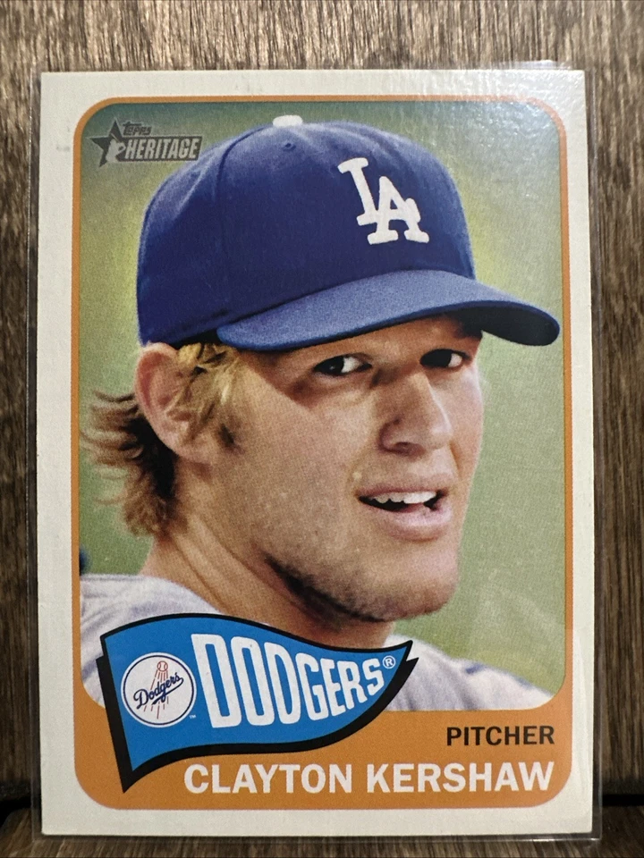 2014 Topps Heritage Clayton Kershaw #300 Los Angeles Dodgers - Image 1 of 4