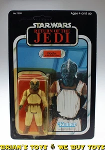 Vintage Star Wars Carded ROTJ Klaatu (Skiff Guard) Actionfigur C8Y (Marker) NR - Bild 1 von 7