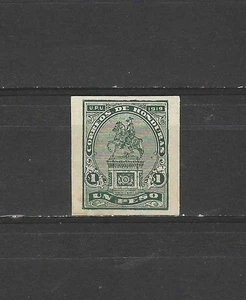 HONDURAS, 1919, FRANCISCO MORAZÁN, SELLO DE 1 PESO, IMPERF, VLH - Imagen 1 de 1