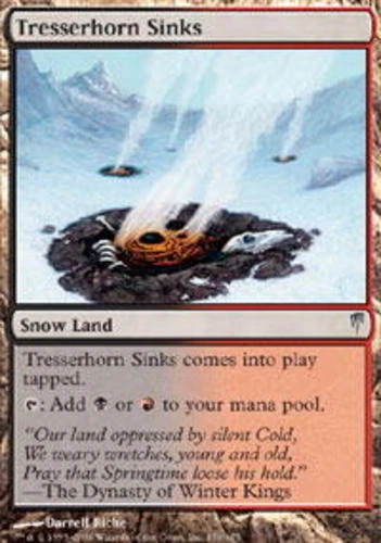 Tresserhorn Sinks - Foil Magic mtg Heavy Play, English ColdSnap x1 - Image 1 of 1