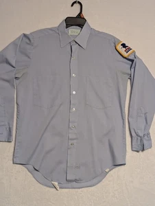 Camisa De Colección USPS Postal Service US Mail Botón Adulto Mediana Azul Manga Larga - Imagen 1 de 9
