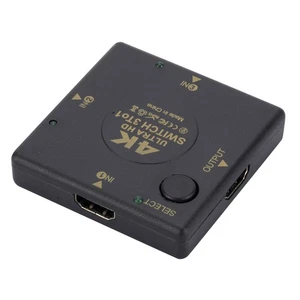 4K No Remote Control Three-port HDMI Switcher HD Video Converter Splitter - Picture 1 of 6