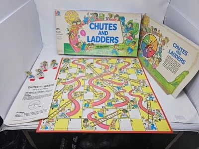 Chutes and Ladders Milton Bradley Board Game 2-4 Players Ages 4-7 1978 - Image 1 of 4
