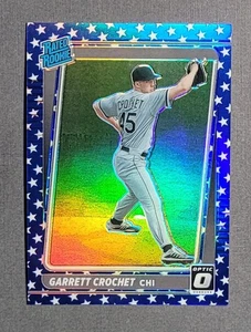 2021 Optic Garrett Crochet Rated Rookie Spirit Of 76 Prizm /76 - Picture 1 of 2
