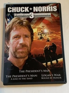 CHUCK NORRIS 3 FILM COLLECTOR’S SET DVD/ W/CASE/ships same day - Picture 1 of 9