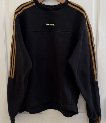 Sudadera Adidas X Ivy Park Negra Dorada GT6657 Streetwear Beyoncé Talla S Foto 1 de 4