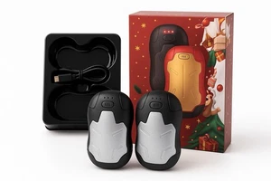Rechargeable Hand Warmer Pair – 5000mAh Each – Fast Heating – USB Power - Picture 1 of 6