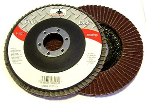 5 Goliath Industrial 4-1/2 ZOLL KLAPPSCHEIBEN 80ER KÖRNUNG FD41280 WINKELSCHLEIFERSCHEIBE 4,5 ZOLL - Bild 1 von 1