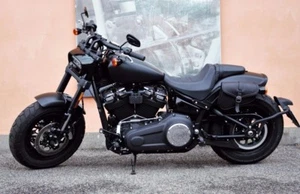 SADDLE BAG FOR HARLEY DAVIDSON SOFTAIL FAT BOB 2018-2025 STREET BOB, SLIM - Picture 1 of 9