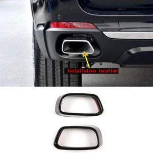 Carena copri collo tubo scarico silenziatore nero per BMW X5/6 F15/16 - Foto 1 di 9