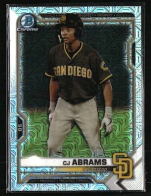 CJ Abrams 2021 Bowman Chrome Mega Box Prospects Refractors #BCP227 Baseball - Image 1 of 2