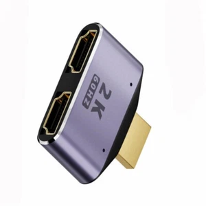 HDMI-Adapter (1 Eingang, 2 Ausgänge, 1 Stecker, 2 Buchsen) für HDTV-PC Laptops - Bild 1 von 5