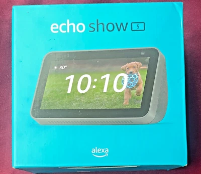 Amazon Echo Show 5 (2nd Gen) Smart Display Speaker - Charcoal - NEW & SEALED - Image 1 of 2