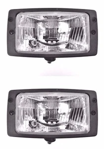 2x Scheinwerfer H4 Hauptscheinwerfer 12V 24V Schlepper Zetor mit Glühbirnen SET - Bild 1 von 9