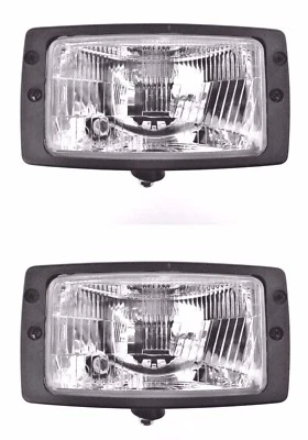 2x Scheinwerfer H4 Hauptscheinwerfer 12V 24V Schlepper Zetor mit Glühbirnen SET - Bild 1 von 4