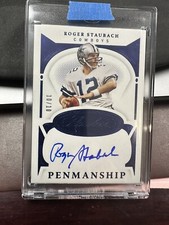 2021 Panini Flawless Roger Staubach PENMANSHIP Auto PEN-RST 10/10