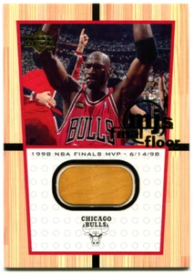 1999-00 Upper Deck Michael Jordan MJ's Final Floor #FF11 Jumbo Court Relic NM - Picture 1 of 2