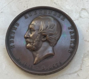 Medalla de bronce conmemorativa de parques de la Escuela de Medicina del Ejército de Gran Bretaña con fecha 1912 - Imagen 1 de 2