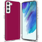 Slim Case for Samsung Galaxy S21 FE 5G (Fan Edition), Red Violet Print