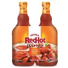 Frank's RedHot Wings Buffalo Sauce Hot Spicy Flavour Taste - Pack of 2 x 680ml