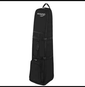 Golf Travel Bag Golf Club Travel Hard Rolling Padded Cover Wheels Carry Bag Case - Picture 1 of 5