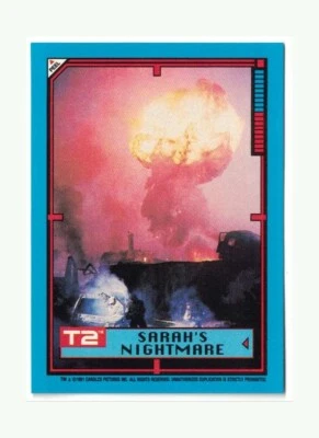 1991 Topps Terminator 2: Judgement Day Stickers #10 Sarah's Nightmare - Image 1 of 3