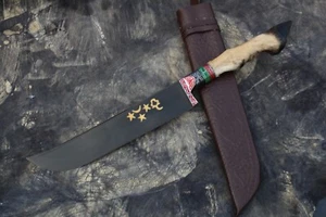 Cuchillo de cocina uzbeko cuchillo de cocina hecho a mano Pichoq Pchak Пчак Узбек Uzbekistán - Imagen 1 de 12