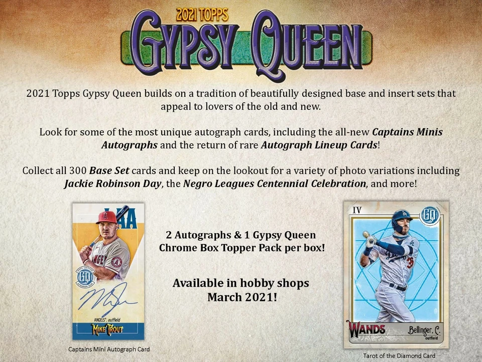 2021 Topps Gypsy Queen Base Cards (151-300) *YOU PICK* - Image 1 of 1