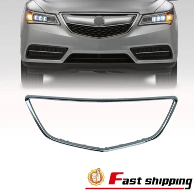 Parachoques delantero parrilla central embellecedor para 2014 2015 2016 Acura MDX cromo 75105TZ5A02 Foto 1 de 4