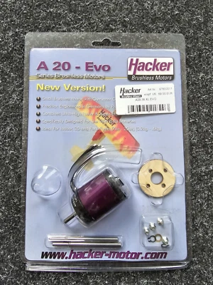 Hacker A20-36 XL Evo RC Brushless Motor  mit Zubehör NEU & OVP - Bild 1 von 2