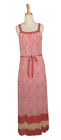 Monsoon Maxi Dress Uk Size 10 - Apricot, Lined With Fabric Belt