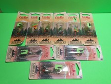 9 MIRACLE "FIREMAX" METRIC SPINNERS - FISHING LURES - SIZE 1 AND 2 - 1/8 - 3/16
